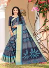 Shibori Latest Fancy Regular Wear Cotton Linen Saree Collection